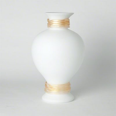 Frosted White Torcello Vase