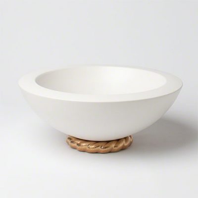 Golden Ceramic Rope Bowl